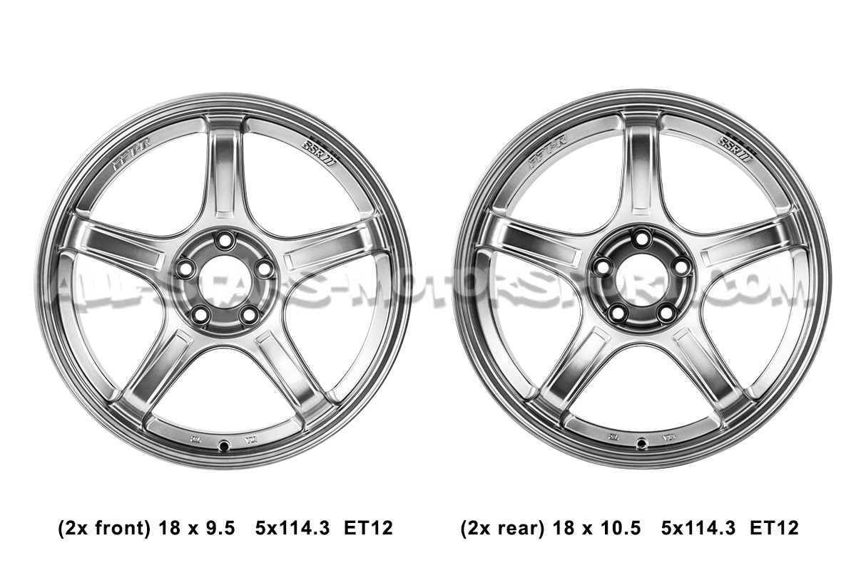 Llantas SSR GTX03 18x9.5 y 18x10.5 - 5x114.3 ET12 Silver para Nissa...