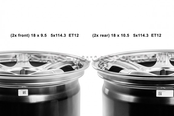 Llantas SSR GTX03 18x9.5 y 18x10.5 - 5x114.3 ET12 Silver para Nissa...