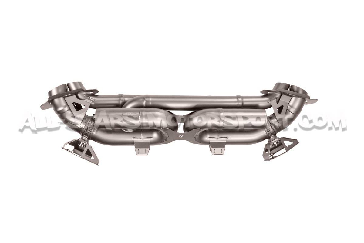 Echappement Akrapovic Slip-On Titane pour Porsche 911 992 Turbo / S
