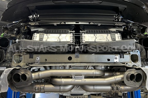 Echappement Akrapovic Slip-On Titane pour Porsche 911 992 Turbo / S