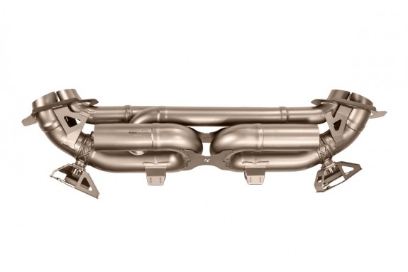 Akrapovic Porsche 992 Turbo Slip-On Race Line (Titanium)