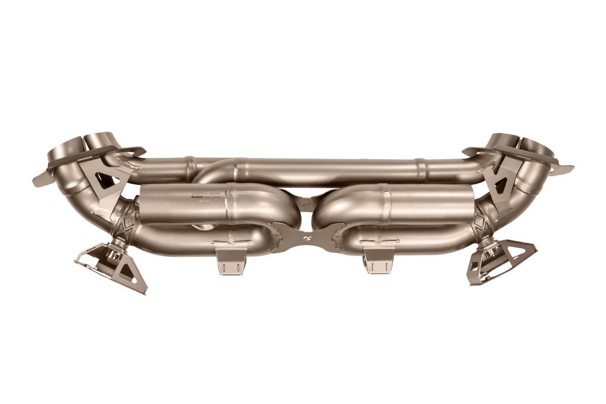 Akrapovic Porsche 992 Turbo Slip-On Race Line (Titanium)