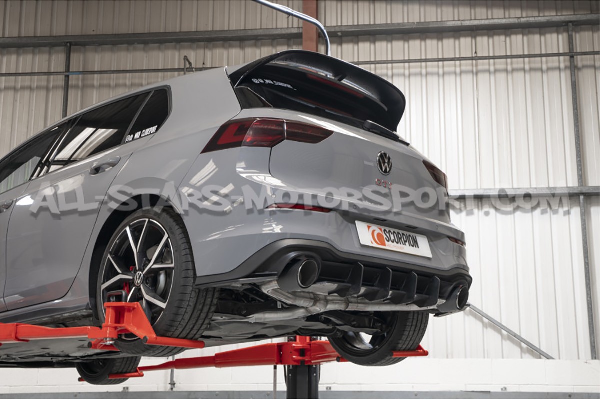 Echappement Catback / GPF Back Scorpion pour Golf 8 GTI Clubsport