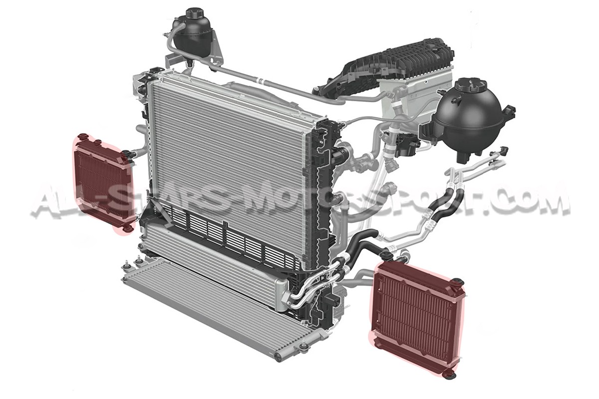 Radiador auxiliar CSF para BMW M3 G80 / M4 G8x / M2 G87