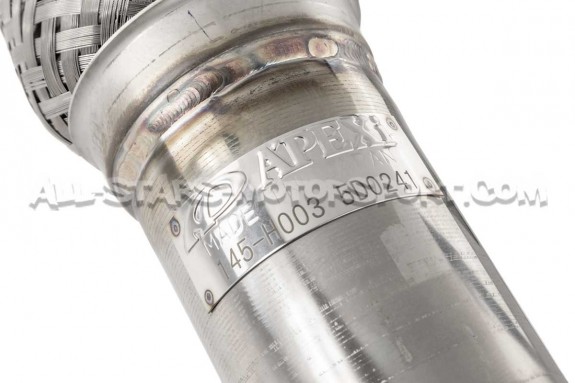 Tube d'échappement avant front pipe inox Apexi pour Honda Civic Typ...