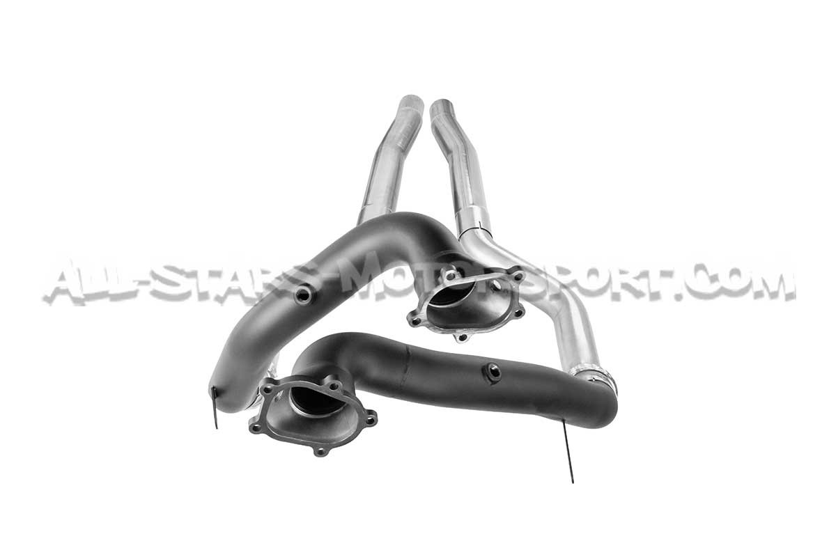 Downpipes descatalizadas y tubos delanteros Scorpion para Audi RS6 ...