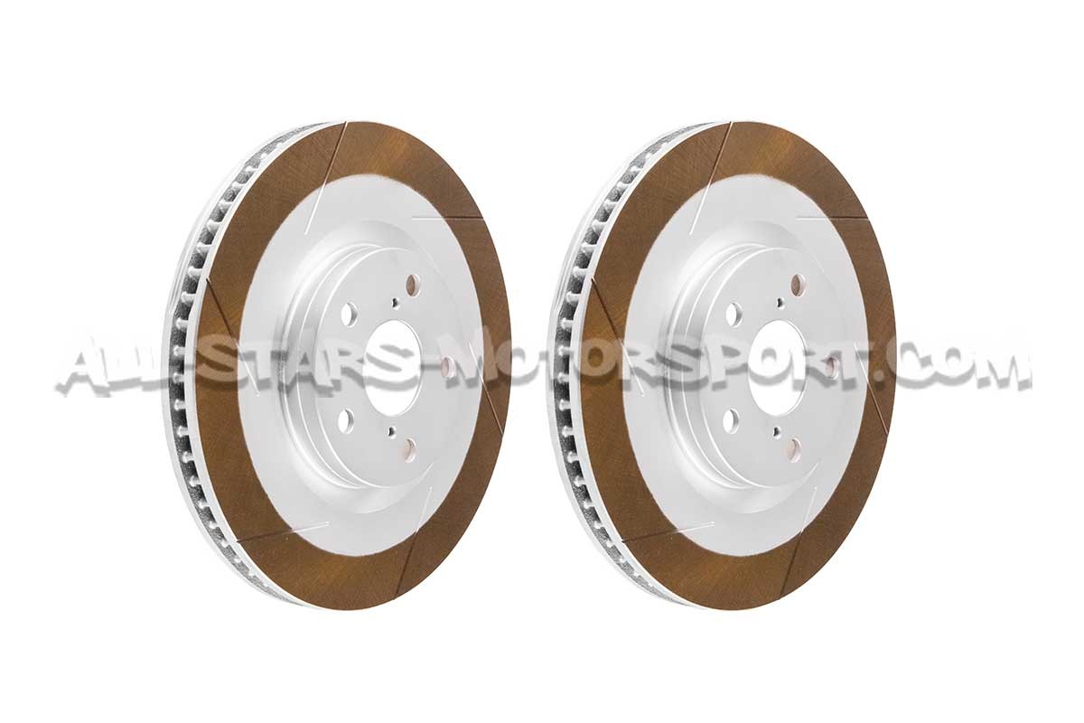 Discos de freno delanteros ranurados Dixcel FS para Toyota Supra MK4 2JZ