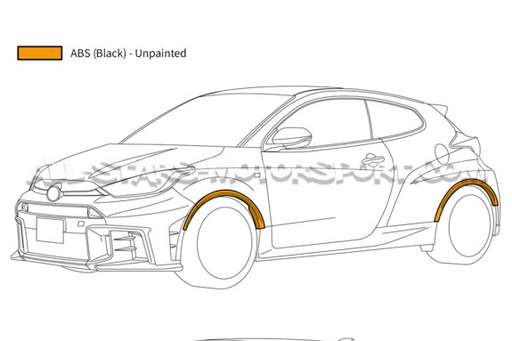 Extensiones de aletas HKS para Toyota GR Yaris