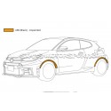 Extensions d'ailes HKS pour Toyota Yaris GR