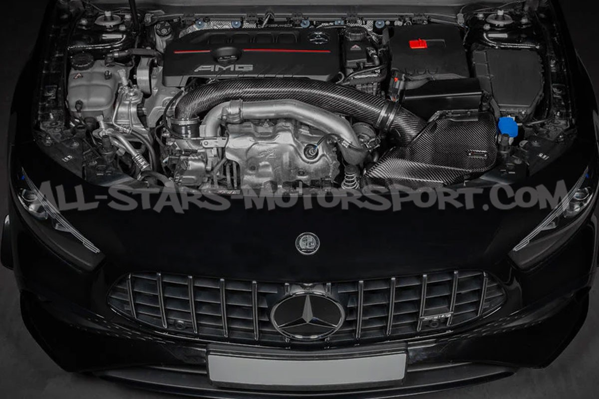 Tubo entrada de turbo de carbono Eventuri para Mercedes Benz A35 AM...