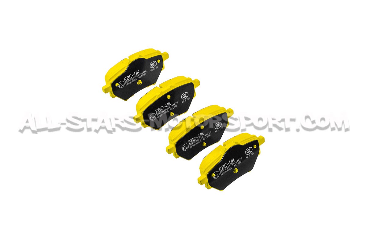 Plaquettes de frein arrieres EBC Yellow Stuff pour Peugeot 308 GTI