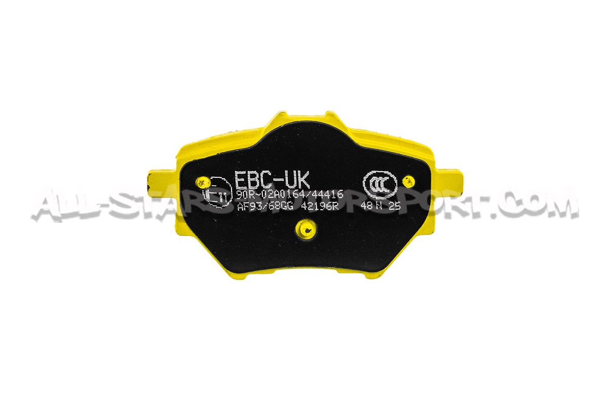 Plaquettes de frein arrieres EBC Yellow Stuff pour Peugeot 308 GTI