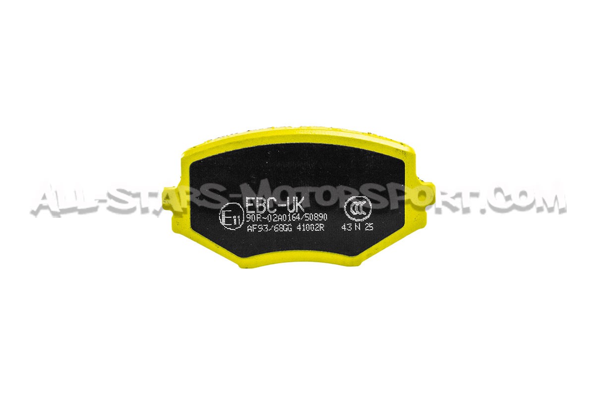 Plaquettes de frein avants EBC Yellow Stuff pour Mazda MX5 NB / NA 1.8