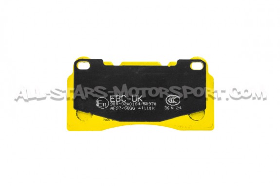 Pastillas de freno traseras EBC Yellow Stuff para Nissan R35 GTR