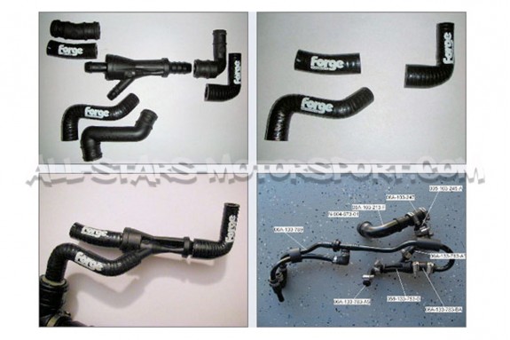 Manguitos de respiracion Forge para TT MK1 / S3 8L / Leon Cupra 1M