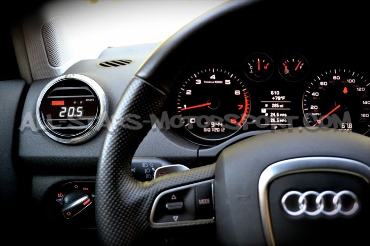 P3 Gauges Digital Vent Gauge for Audi A3 8P / S3 8P