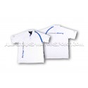 Polo Racingline Blanc / Bleu