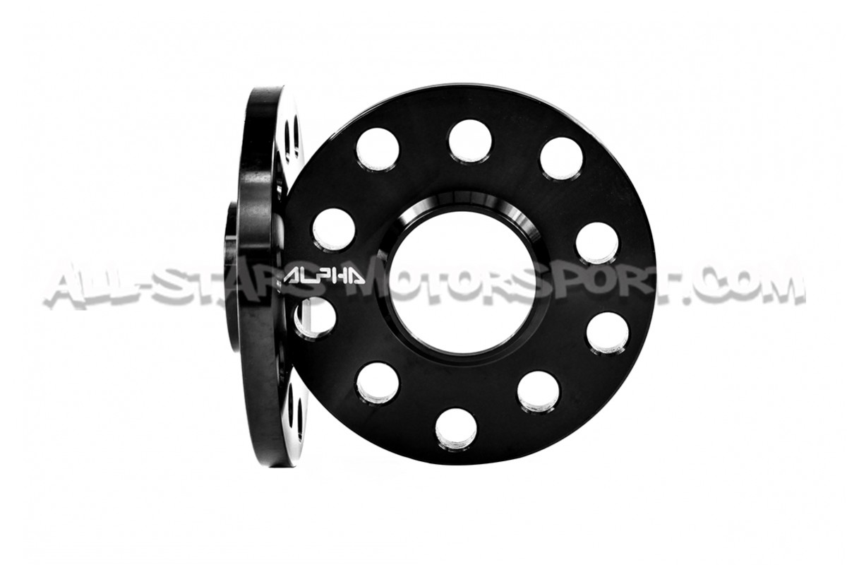 Elargisseurs de voie Alpha 5x100 / 5x112 de 5 a 15mm pour Audi A1 / A3 / S3 / RS3 / TT