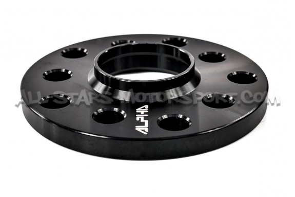 Elargisseurs de voie Alpha 5x100 / 5x112 de 5 a 15mm pour Leon / Ibiza et Fabia / Octavia