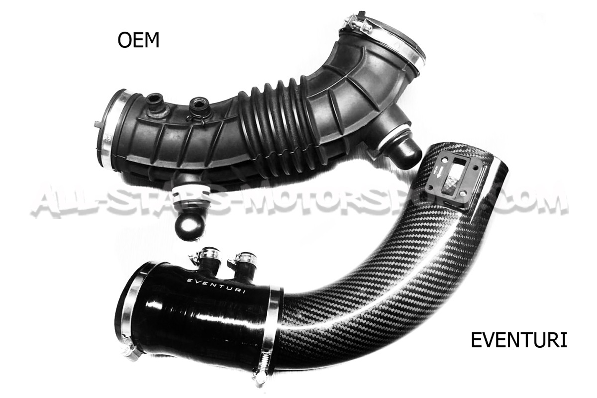 Tube d'admission carbone / kevlar Eventuri pour Honda Civic Type R FK2