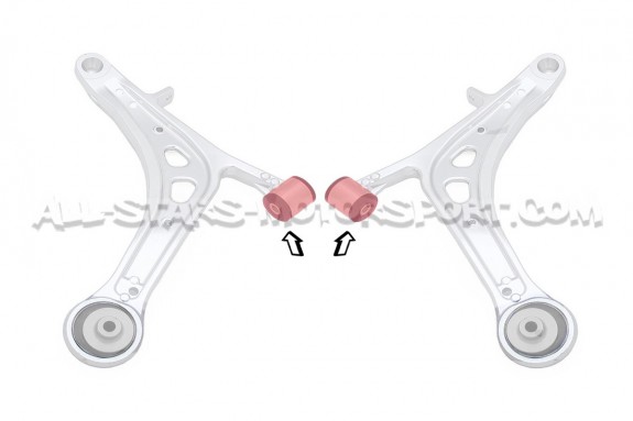 Silentblocs arrières de bras de suspension inférieurs avants Whiteline pour BRZ / GT86