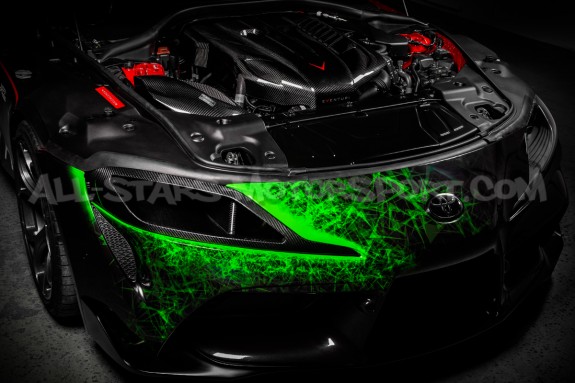 Prise d'air de phare carbone Eventuri pour Toyota Supra A90