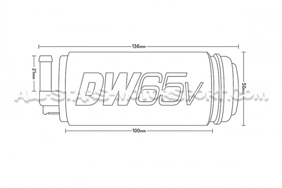 Bomba de combustible Deatchwerks DW65C 265lph para Mazda 3 MPS
