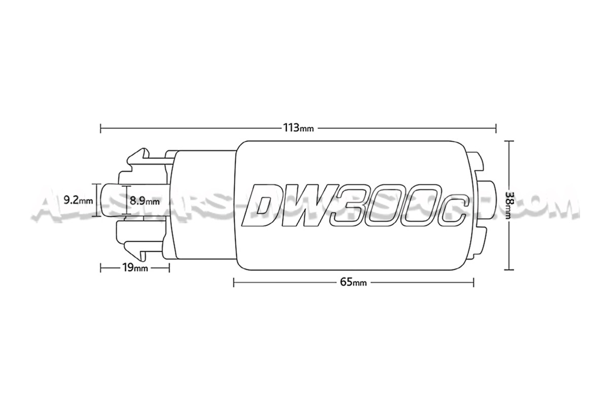 Bomba de combustible Deatschwerks DW300C 340lph para Subaru Impreza STI 08-18