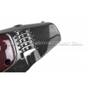 Tapa de motor de fibra de carbono y kevlar rojo Eventuri para Honda...