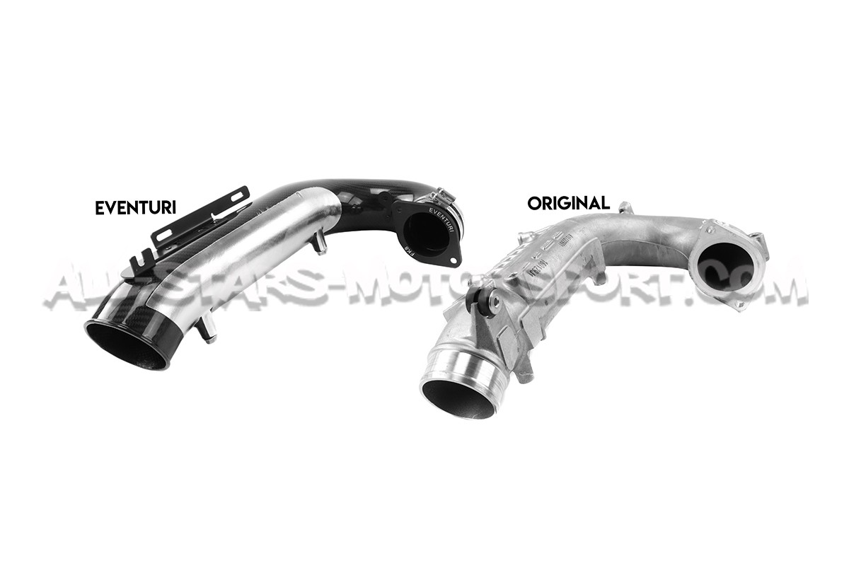 Tubo entrada de turbo de carbono Eventuri para Honda Civic Type R FK2