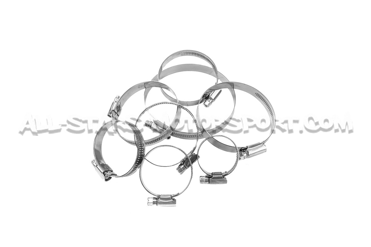 Stainless steel clamps for hoses from 8 to 110mm