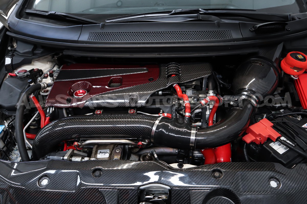 Tubo entrada de turbo de carbono Eventuri para Honda Civic Type R FK2