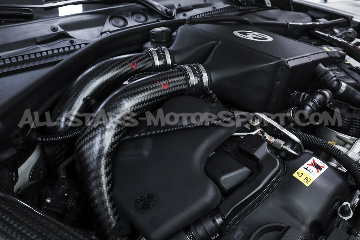 Tubos de turbo de carbono Eventuri para BMW M3 F80 / M4 F8x / M2 Comp F87