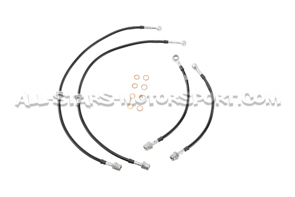 Flexibles de frein aviation Goodridge pour Leon 3 Cupra - frein a main manuel