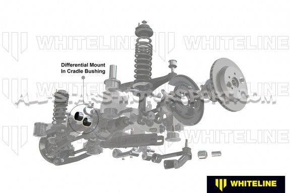 Silentblocs de differentiel renforcés Whiteline pour BMW M3 E36