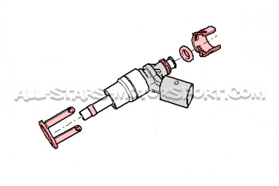 Kit de instalación guias / juntas de inyectores para Audi S3 8V / G...