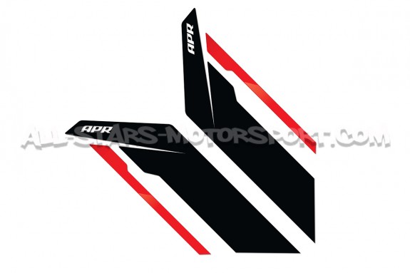 APR Sideburns Fender Decals Black or Silver / Red