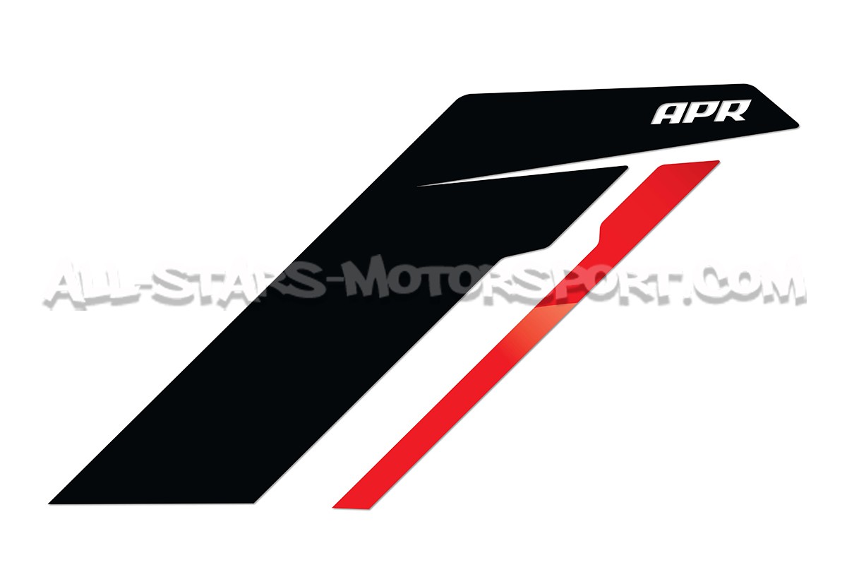 Autocollants d'ailes APR sideburns noir / rouge ou argent rouge