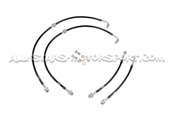Flexibles de frein aviation Goodridge pour Leon 3 Cupra avec étrier...