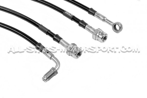 Flexibles de frein aviation Goodridge pour Leon 3 Cupra avec étrier...
