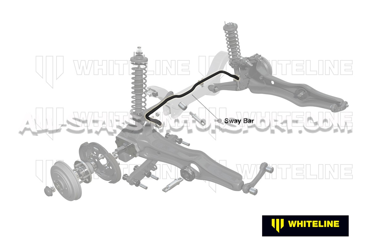 Barre antiroulis arriere réglable Whiteline pour Mini Cooper S / JC...