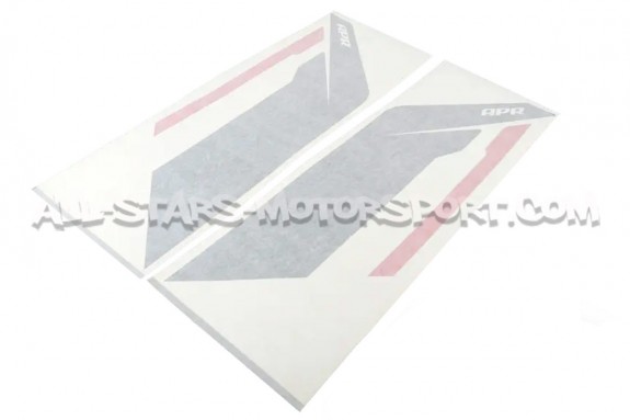 APR Sideburns Fender Decals Black or Silver / Red