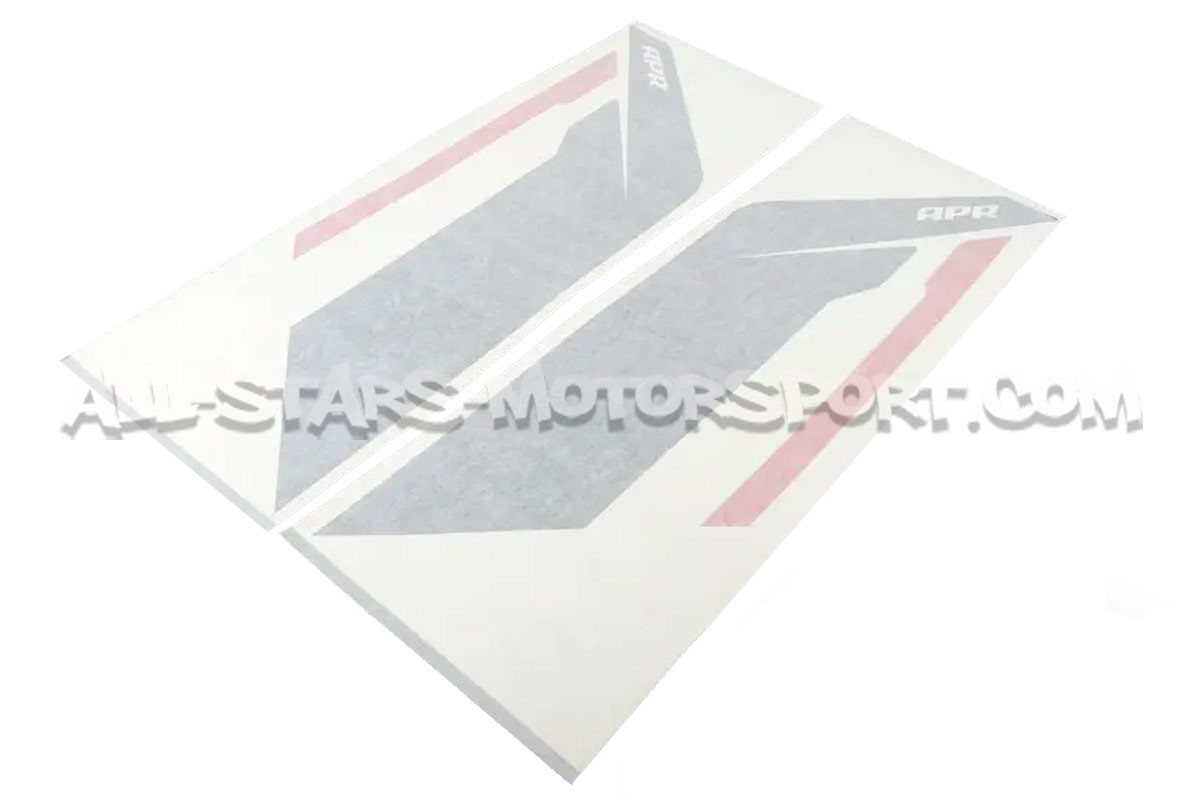 APR Sideburns Fender Decals Black or Silver / Red