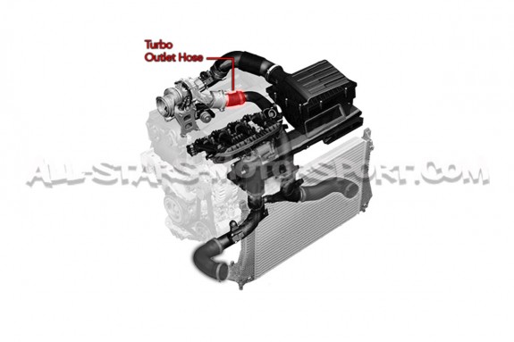 Durite d'outlet de turbo silicone APR pour Golf 7 GTI / R / S3 8V /...