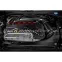 Tapa de motor de fibra de carbono y kevlar rojo Eventuri para Audi ...