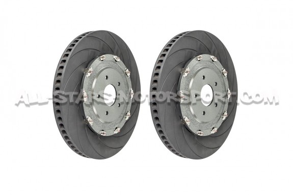 Kit conversion disques de frein avants rainurés 400mm sur bol alu D...