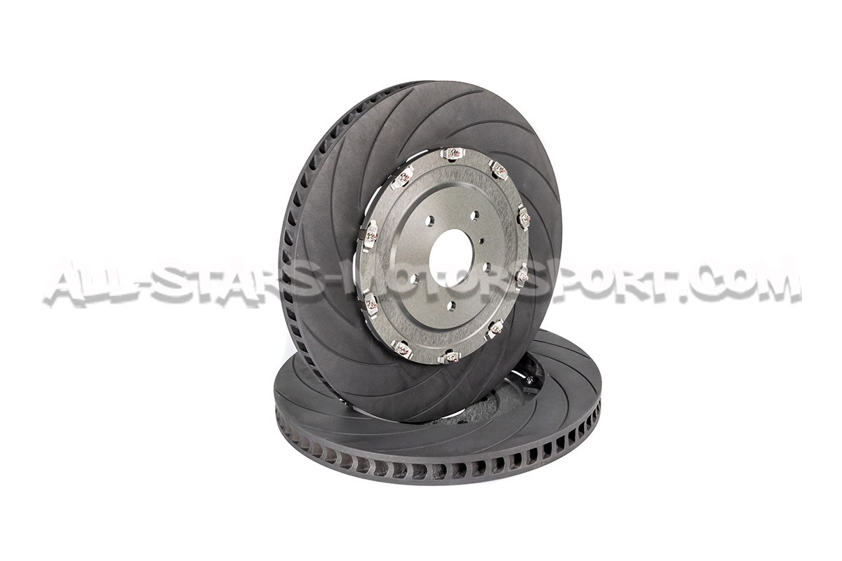 Kit conversion disques de frein avants rainurés 400mm sur bol alu D...