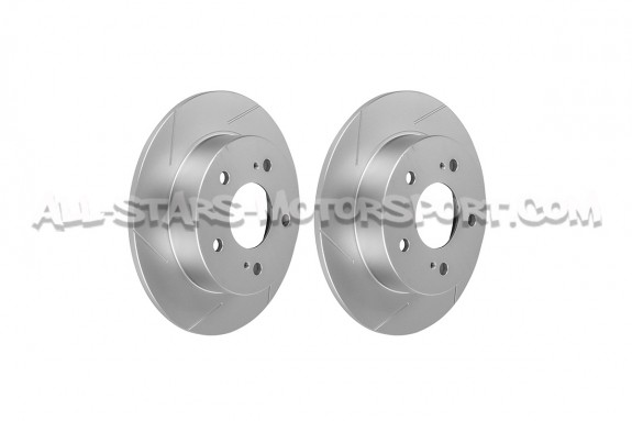 Discos de freno traseros ranurados Dixcel SD para Nissan 200sx S14