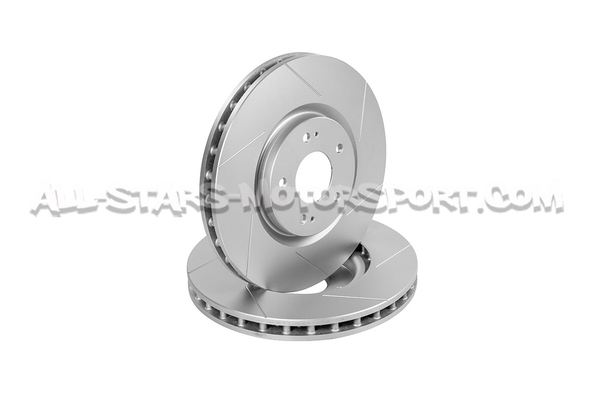 Discos de freno delanteros ranurados Dixcel SD para Mitsubishi Lanc...