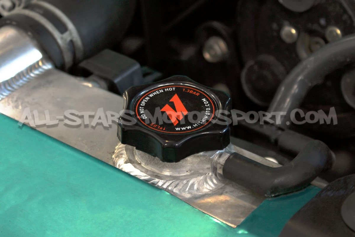 Tapa de radiador Mishimoto 1.3 bars negro o de fibra de carbono